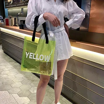 Clear PVC Transparent Summer Beach Bag