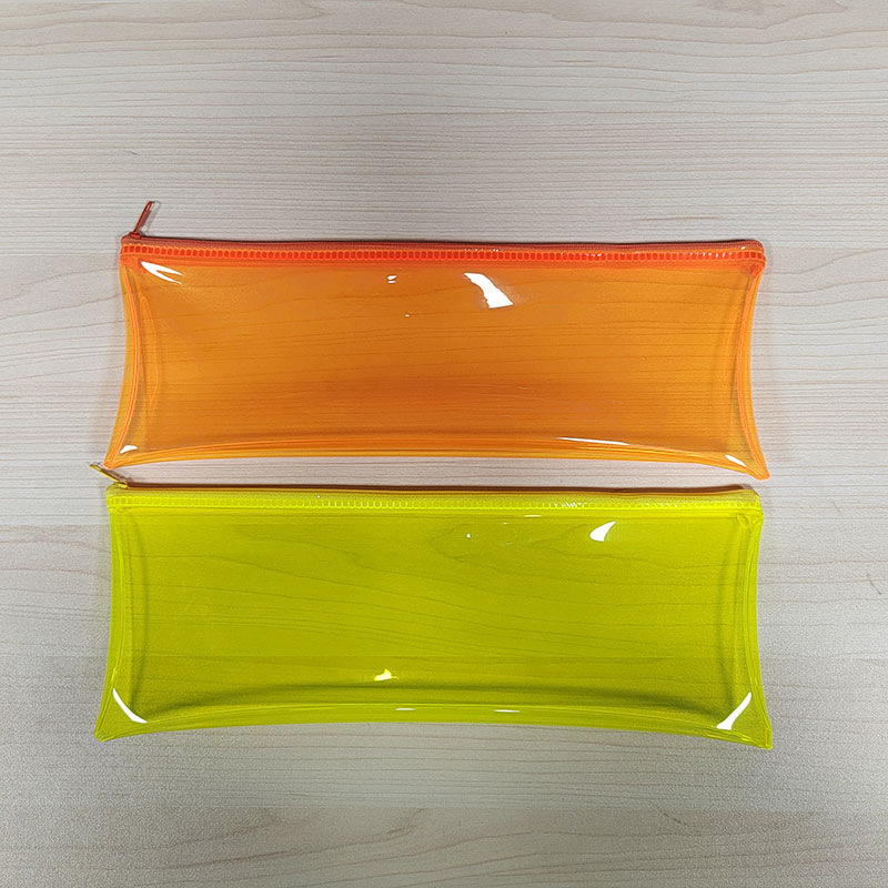 Color Translucent PVC Pencil Bag