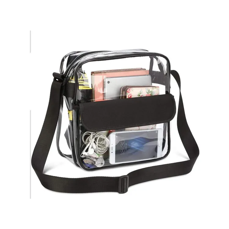 crossbody PVC sling messenger bag