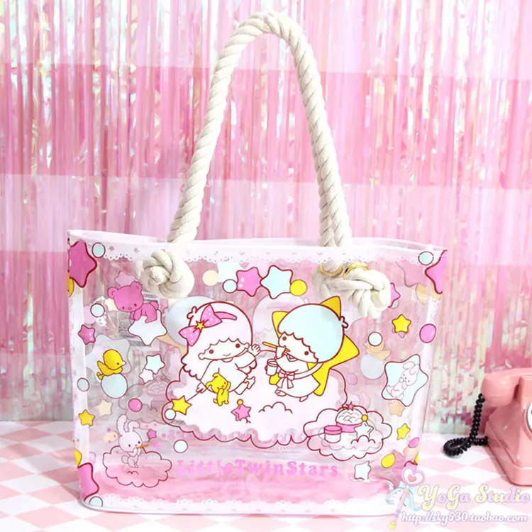 Linda bolsa de asas de gelatina de PVC