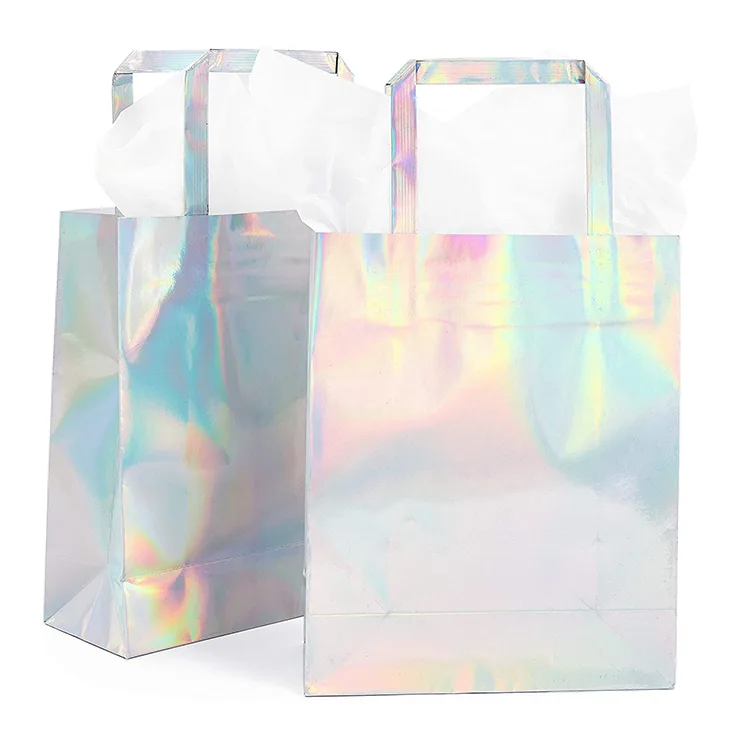 Logo Holographic Gift Tote Bag