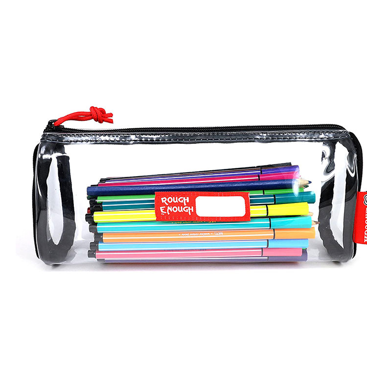 PVC Cylindrial Pencil Bag