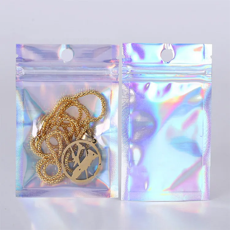 PVC Holographic Zipper Bag