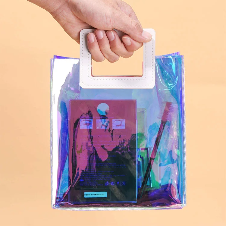 Pvc Transparent Clear Shopping Bag