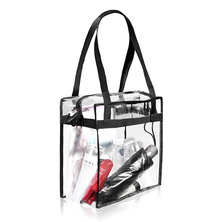 shoulder travel shopping transparent clear  handbag