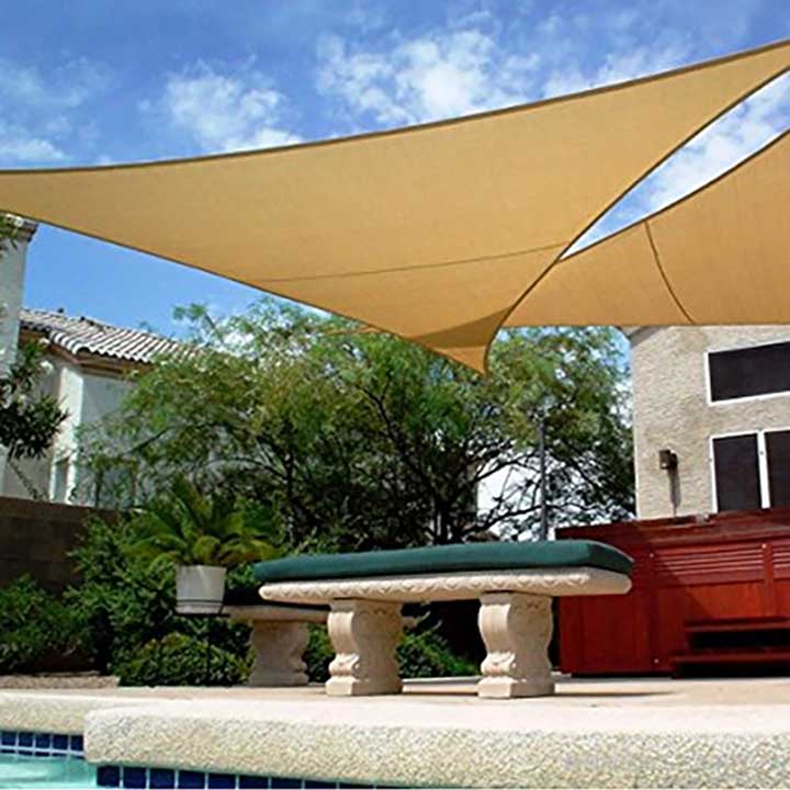 HDPE Outdoor Balcony Sunscreen Triangular Sail