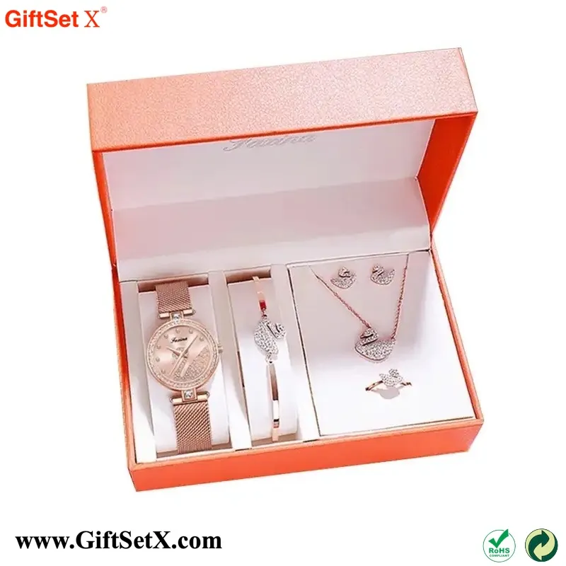 Set cadou de lux Bijuterii ceas pentru femei