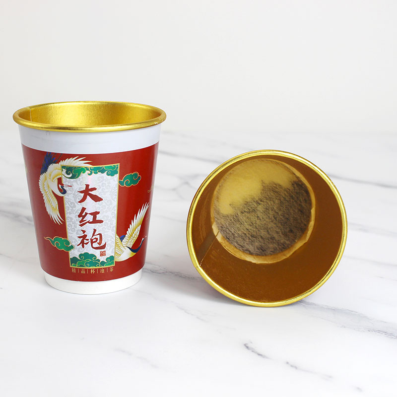Gold Foil Cup with Tea - 1