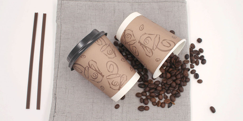 The difference between paper coffee cups and porcelain coffee cups.