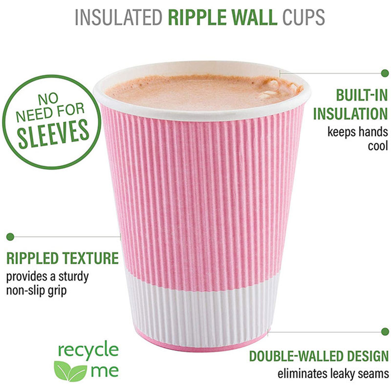 Insulated Ripple Wall Coffee Cup - 2 