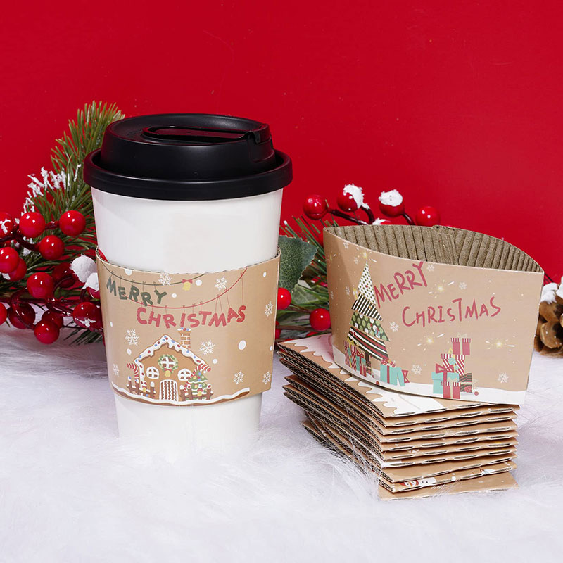 Christmas Santa Coffee Cups Sleeves