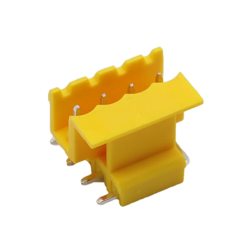 Клеммная колодка желтого цвета с внутренней резьбой для корпуса DIN-рейки