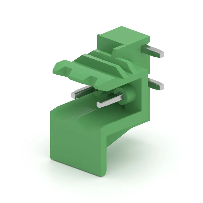Клеммная колодка зеленого цвета 2-4P для корпуса DIN-рейки