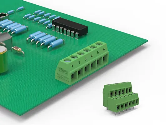 Клеммные колодки винтового типа для печатных плат