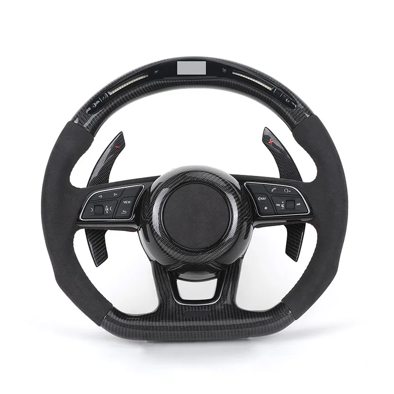 Carbon LED Steering Wheel for Audi RS RS3 RS6 C8 A3 A4 A5 A6 C7 B7