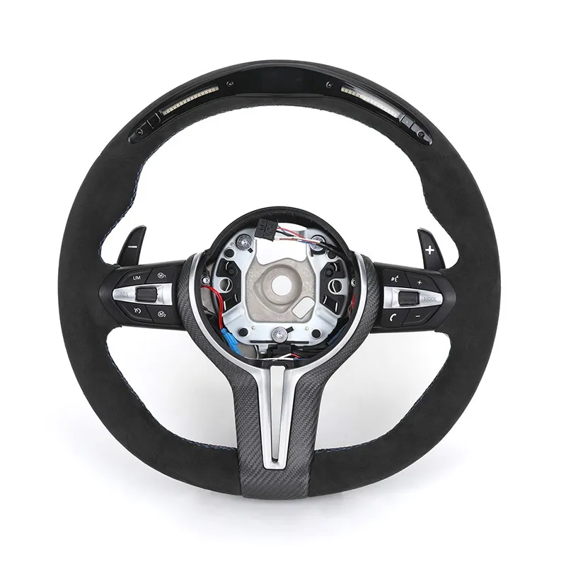 M Alcantara LED Steering Wheel for BMW F10 F30 X6 F16 E90 E92 M5