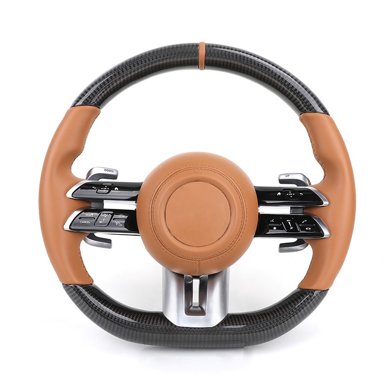 New Design Carbon Steering Wheel for Mercedes Benz W205 W217 W218 W222 C217 C43 C63 AMG