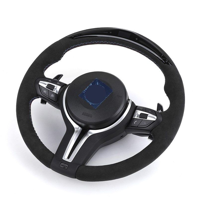 With Led Display Alcantara Steering Wheel for BMW F10 F30 X5 F15 E70 E71 E88