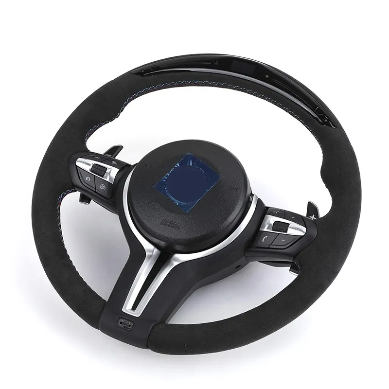 Alcantara LED Steering Wheel for BMW F10 F30 X5 F15 E70 E71 E88 E90