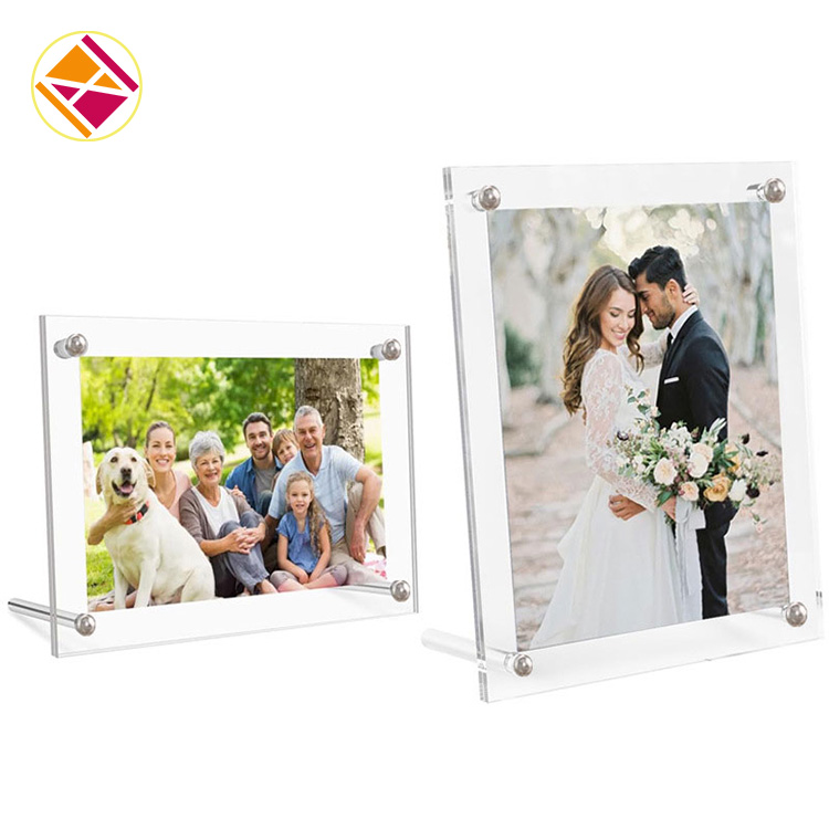 Acrylic Picture Frame With Metal Standoffs