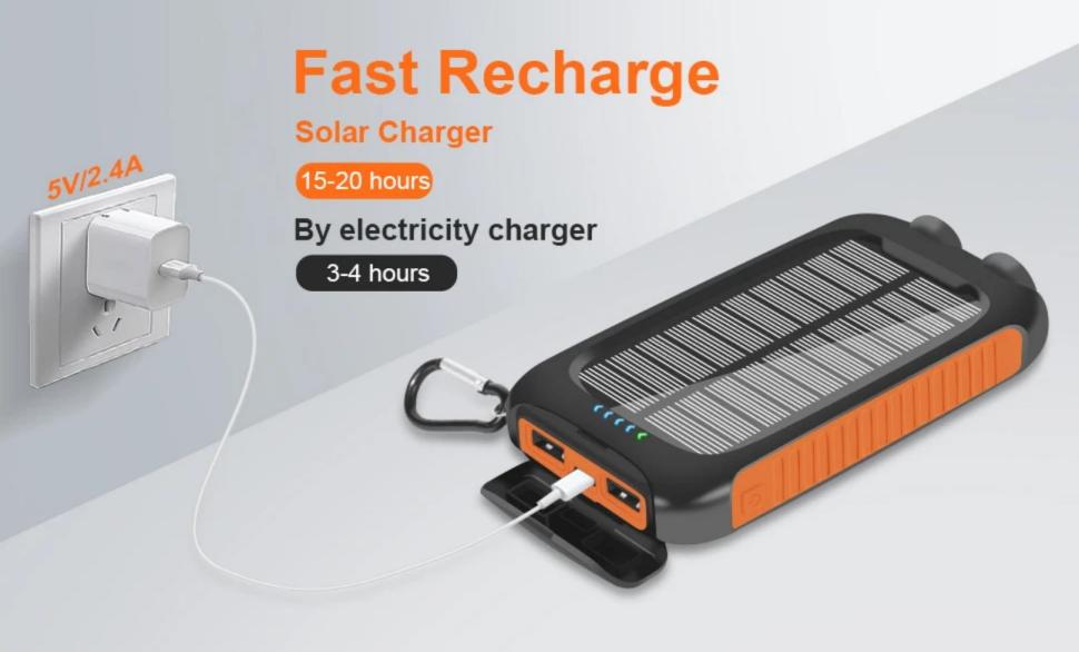How to use solar power bank?