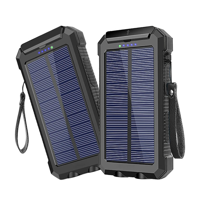 Mini-Solar-Powerbank mit Schlüsselanhänger, 30.000 mAh