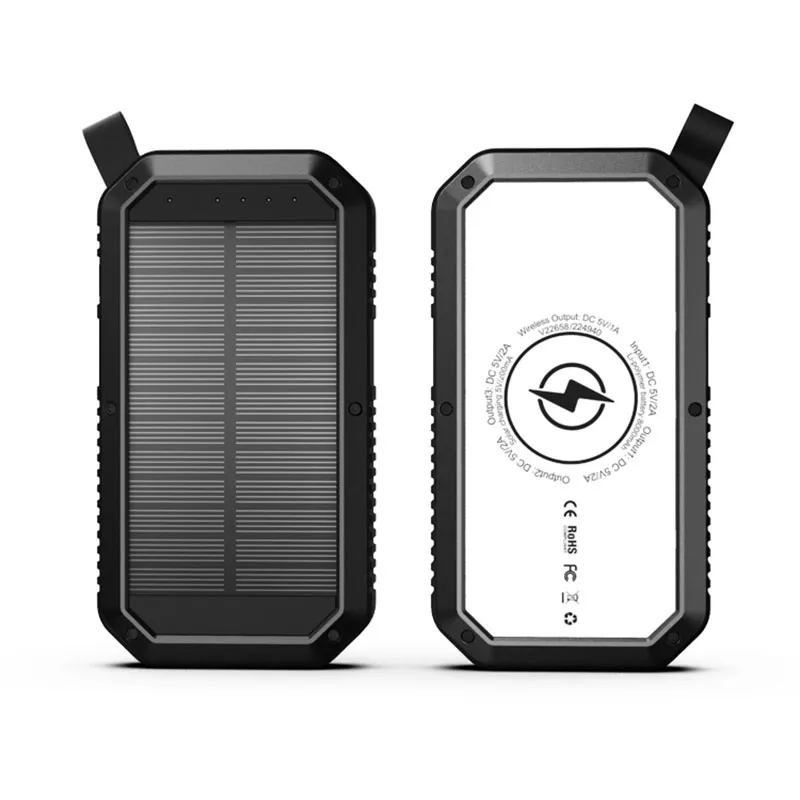 Solar Power Bank 20000mAh vandtæt