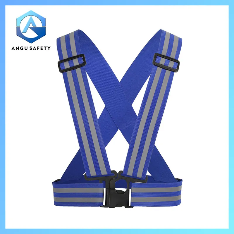 Cintura di sicurezza riflettente elastica ad alta visibilità