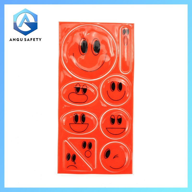 Smiley Face Reflective Sticker