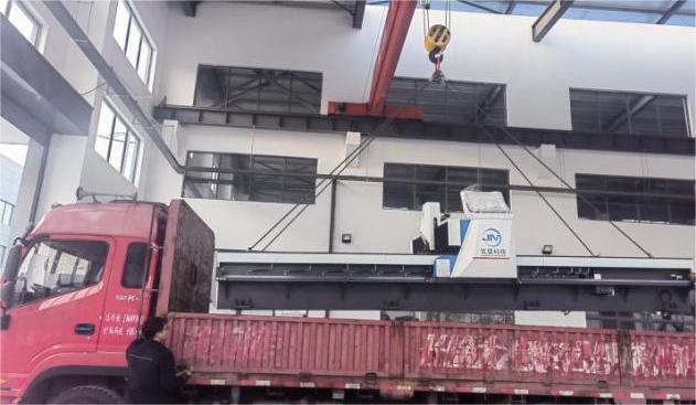 Jiangsu Jianmeng V Grooving Machine Shipped To Shanghai