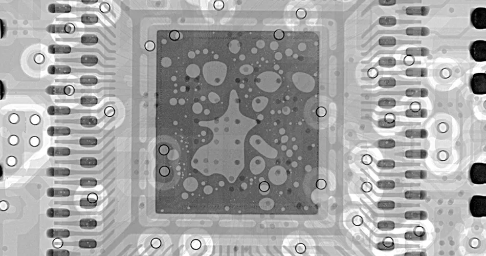 X-ray inspection and solder joint analysis in PCBA assembly