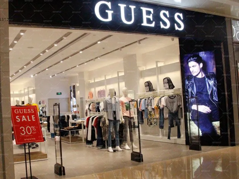 GUESS clothing store installed cubic beauty AM6811 anti-theft device