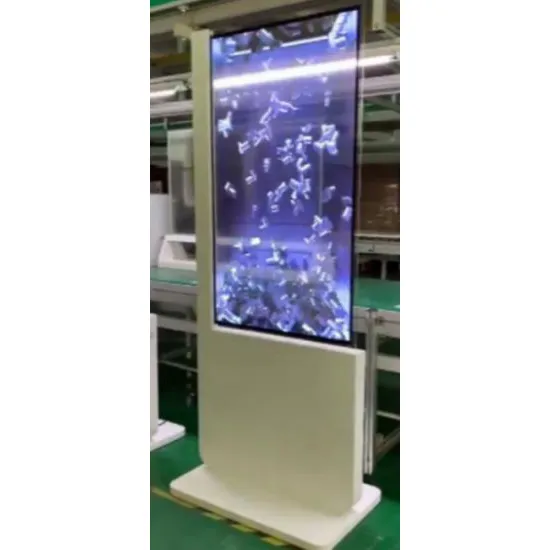 55inch Floor standing OLED transparent digital super Amoled display touch screen