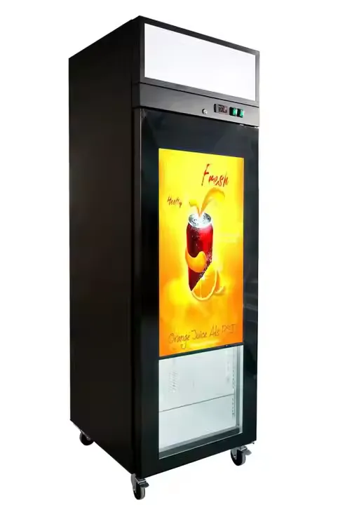 customized translucent digital LCD screen refrigerator door