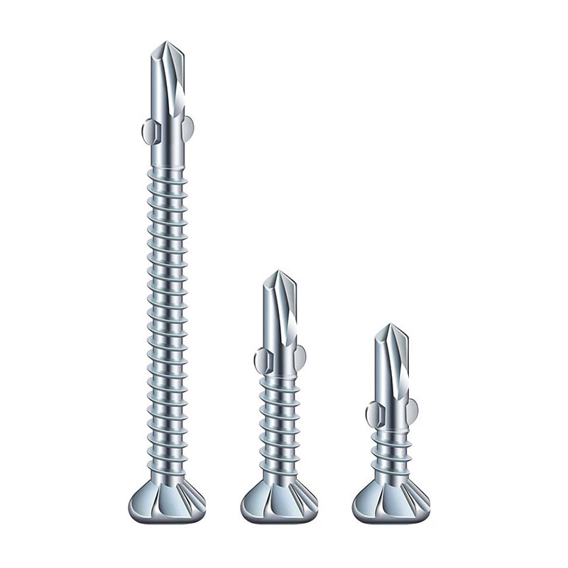 Countersunk Head Drilling Screw With Wing