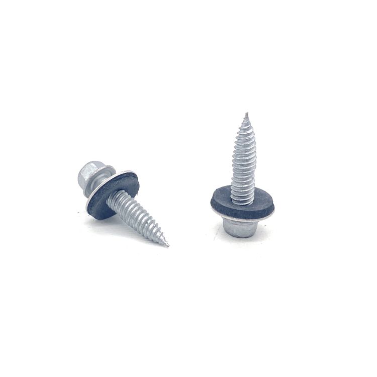 1022A+SCM435 304+410 Hot Rust Treasure Stainless Steel Self Tapping Bi-Metal Screws with EPDM Washer