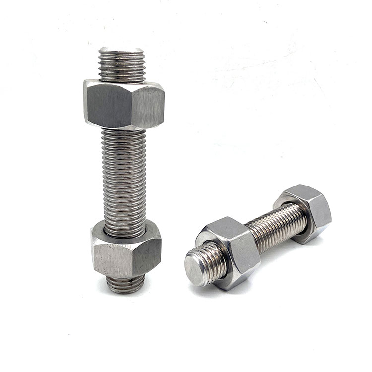 304 316 Stainless Steel DIN 975 DIN976 Stud Bolts Thread Rod - 5 