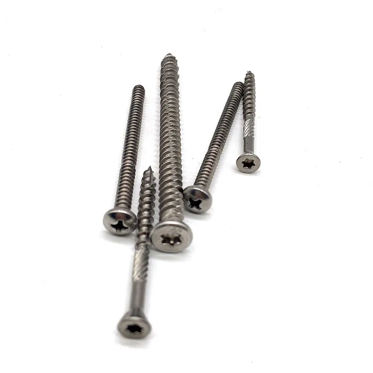 304 316L Stainless Steel Trim Head Screws for Metal Studs Self Tapping Wood Screws