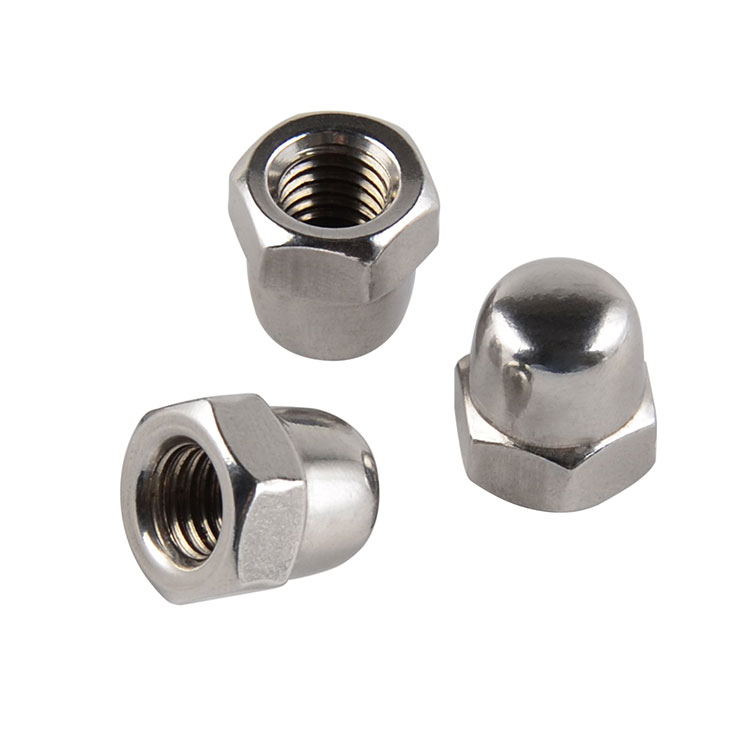 304 Stainless Steel DIN 1587 M6 F594 Hex Domed Cap Nut / Acorn Nuts - 0 
