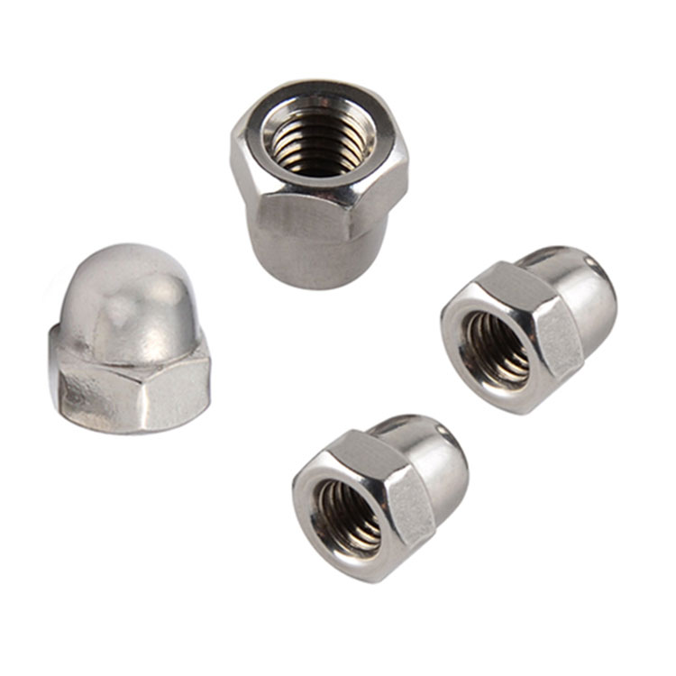 304 Stainless Steel DIN 1587 M6 F594 Hex Domed Cap Nut / Acorn Nuts - 1