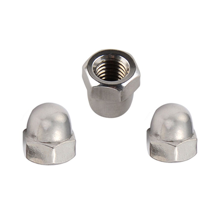 304 Stainless Steel DIN 1587 M6 F594 Hex Domed Cap Nut / Acorn Nuts - 2 