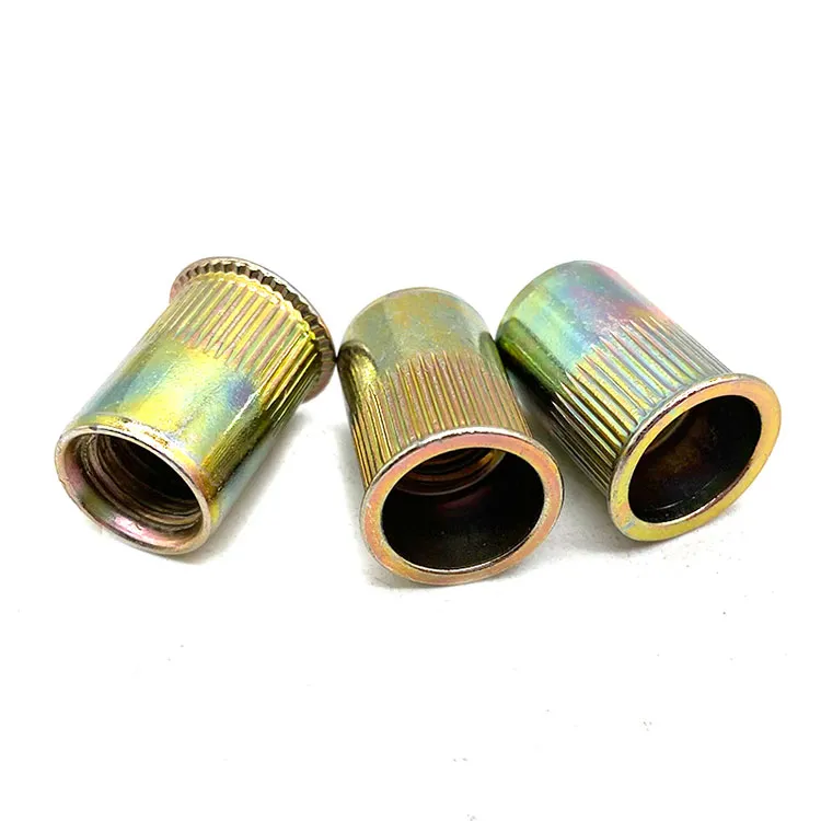 Aluminium Cylindrical Waterproof Blind Knurled Flat Head Carbon Steel Rivet Nut