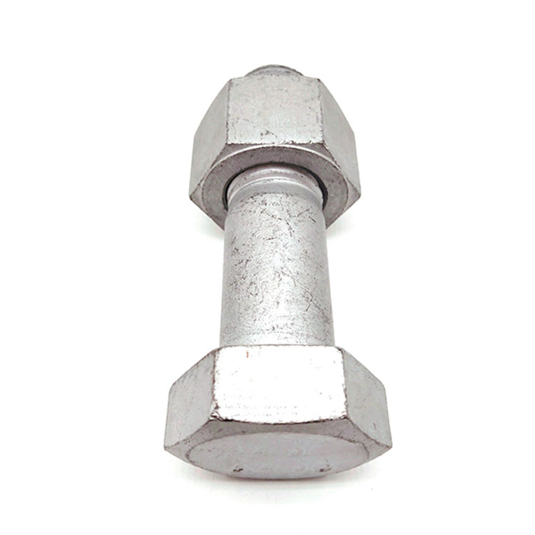 Carbon Steel ASTM A325 HDG Heavy Hex Head Structural Bolt At Nut