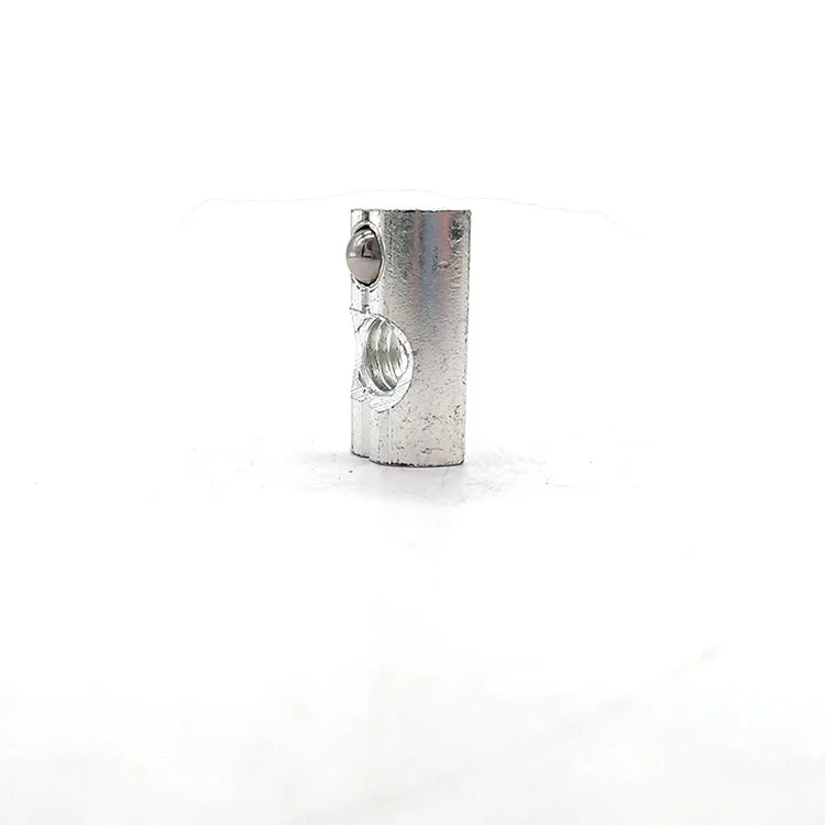 Пружина кулька еластична гайка серії з вуглецевої сталі Т-подібна шліц гайка направляюча з прорізом для екструдованого профілю з алюмінієвого сплаву