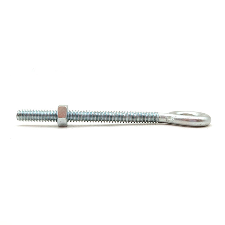 Carbon Steel Zinc Plated Tapping Eye Hook Screw with Machine Thread - 1