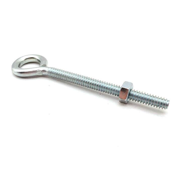 Carbon Steel Zinc Plated Tapping Eye Hook Screw with Machine Thread - 2 