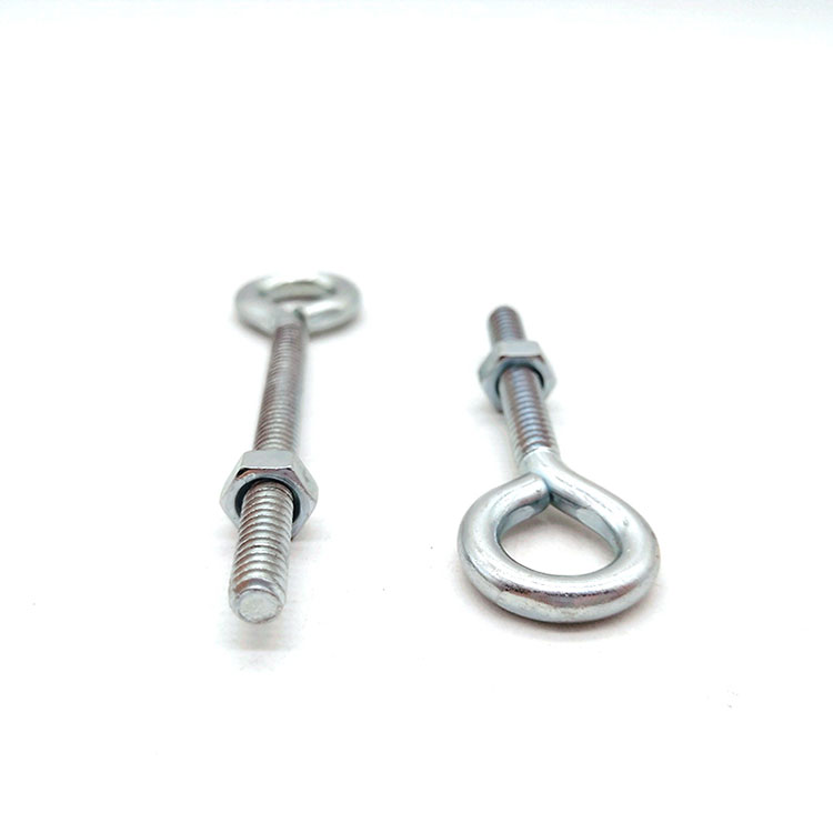 Carbon Steel Zinc Plated Tapping Eye Hook Screw with Machine Thread