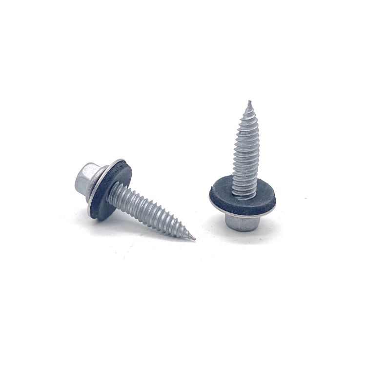 China Screw Factory Self Tapping Screw Hex Flange Roofing Screw Bi-Metal Screw with EPDM Washer