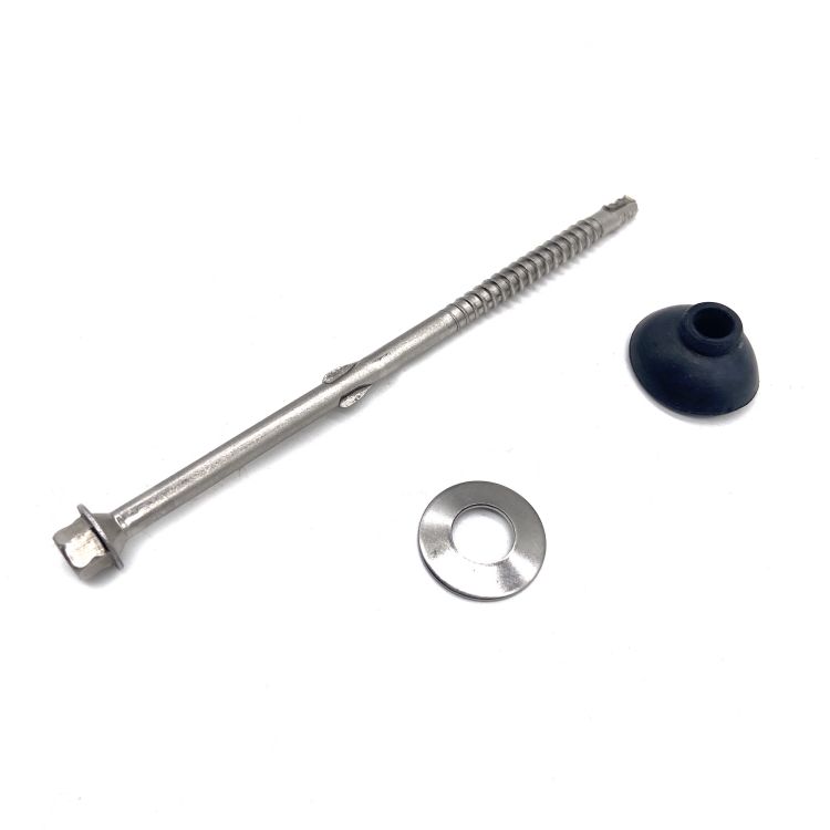SS304 SS316 Self Drilling Screw Roofing Bi-Metal Screw with Washer - 0 