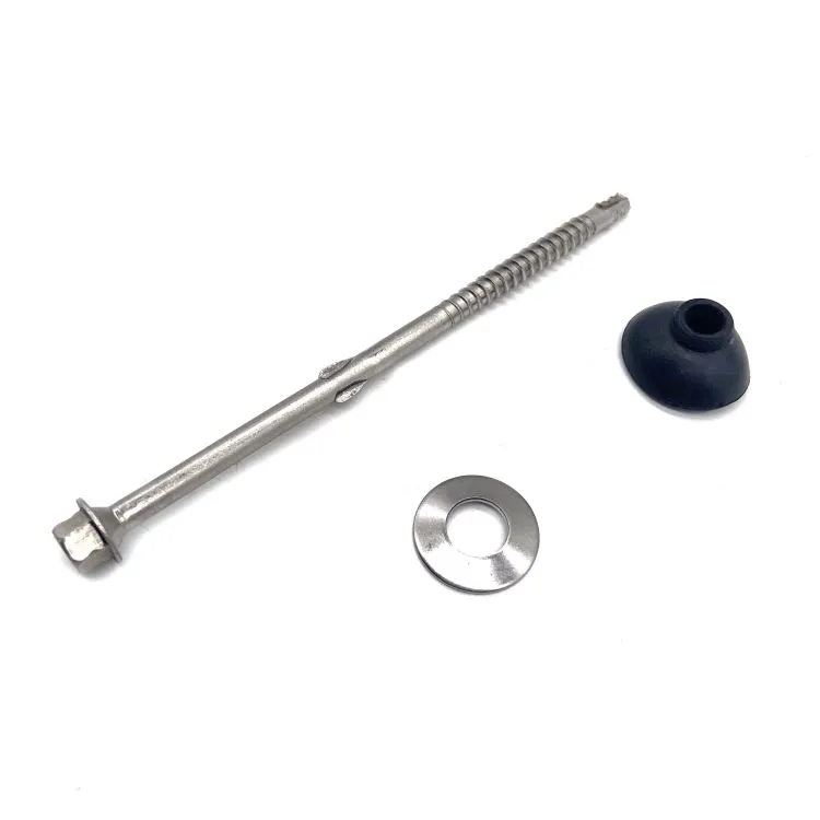 SS304 SS316 Self Drilling Screw Roofing Bi-Metal Screw na may Washer